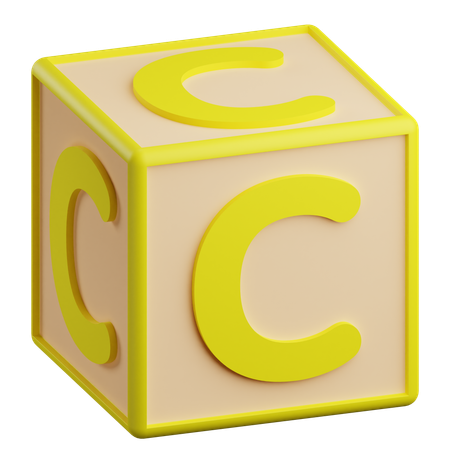 C Letter  3D Icon