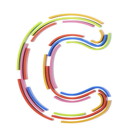 C Letter  3D Icon