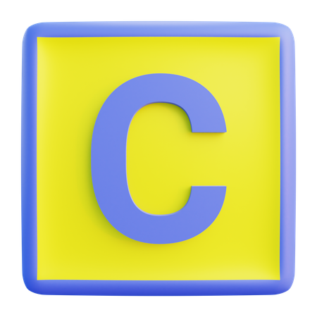 C Letter  3D Icon