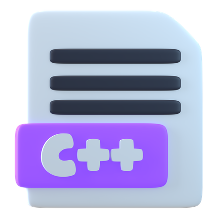 C Plus Plus File  3D Icon