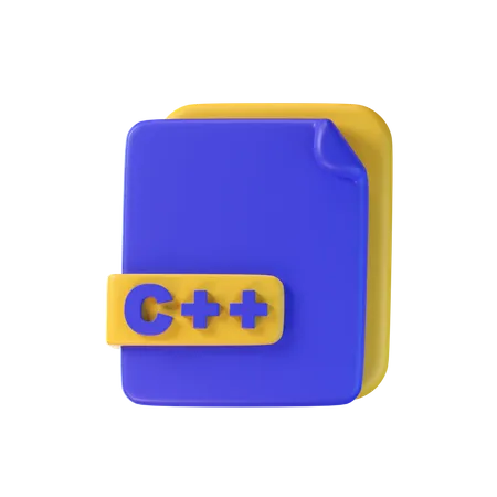 C Plus Plus File  3D Icon