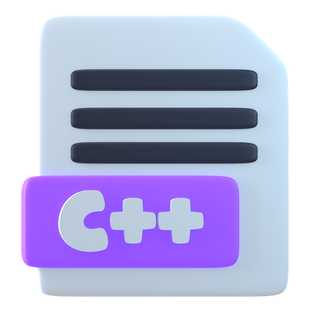 C Plus Plus File  3D Icon
