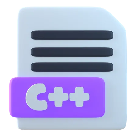 C Plus Plus File  3D Icon