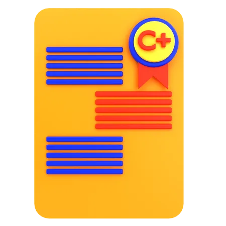 C Plus Report  3D Icon