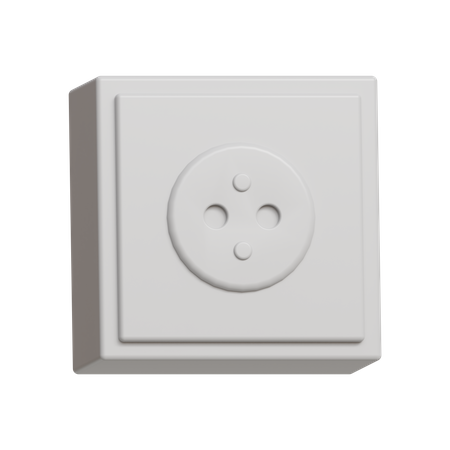C Type Socket  3D Icon