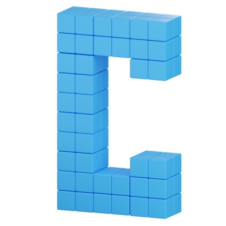 C último  3D Icon