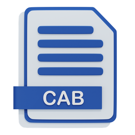 CAB-Datei  3D Icon