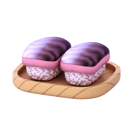 Nigiri de caballa  3D Icon