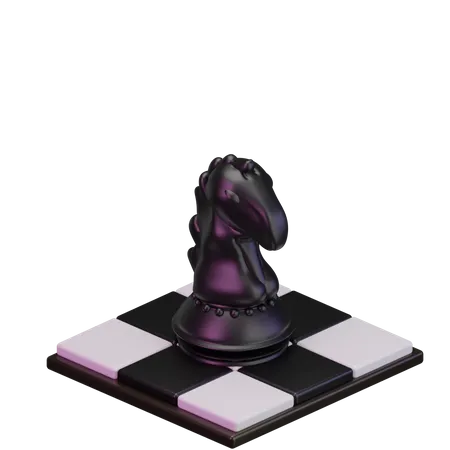 Caballero negro  3D Icon