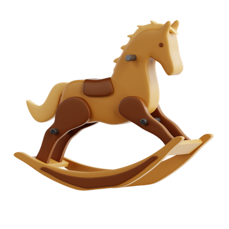 Caballo Mecedora  3D Icon