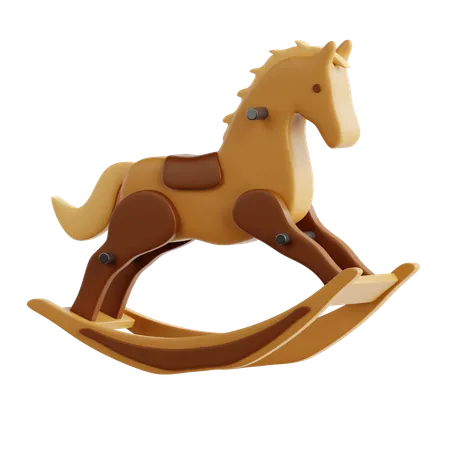 Caballo Mecedora  3D Icon