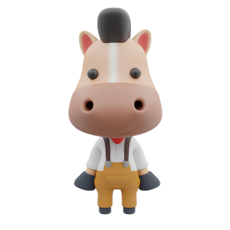 Caballo  3D Illustration