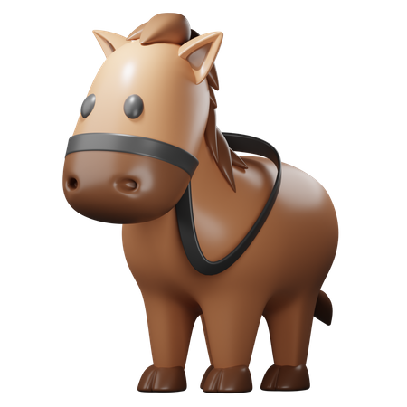 Caballo  3D Icon