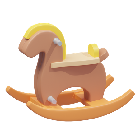 Caballo Mecedora  3D Icon