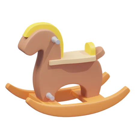 Caballo Mecedora  3D Icon