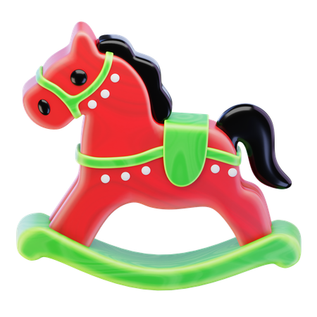 Caballo Mecedora  3D Icon