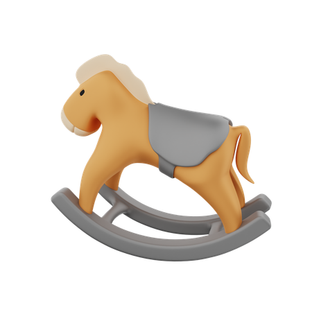 Caballo Mecedora  3D Icon