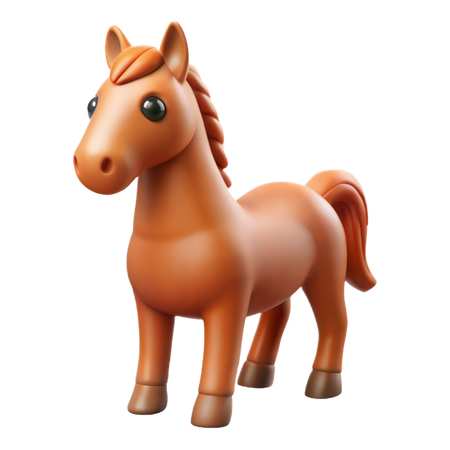 Caballo de juguete  3D Icon