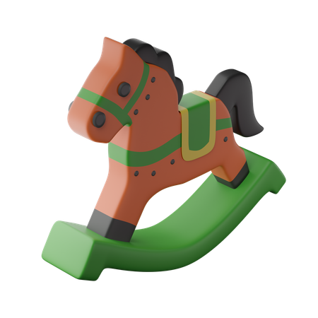 Caballo de juguete  3D Icon