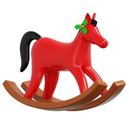 Caballo de madera  3D Icon