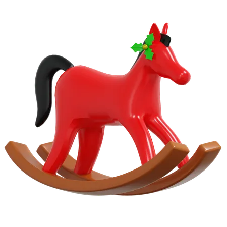 Caballo de madera  3D Icon