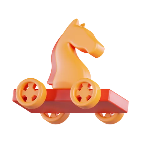 Caballo de Troya  3D Icon