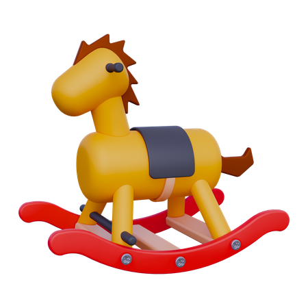 Caballo Mecedora  3D Icon