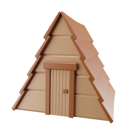 Casa de cabana  3D Icon