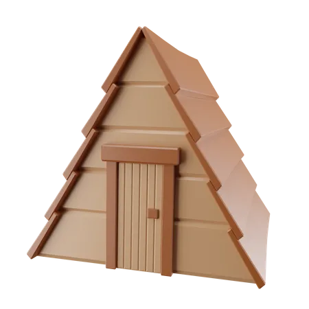 Maison de cabane  3D Icon