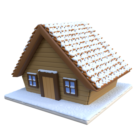 Maison de cabane  3D Icon