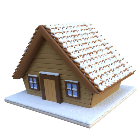 Maison de cabane  3D Icon