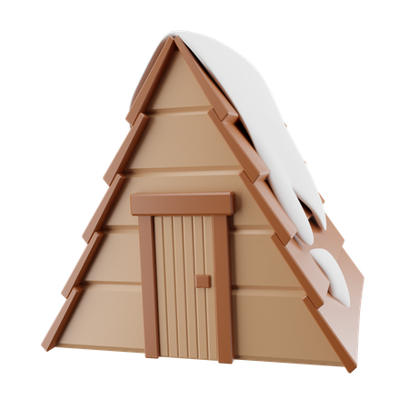 Maison de cabane  3D Icon