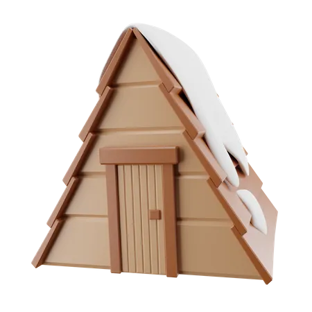 Maison de cabane  3D Icon