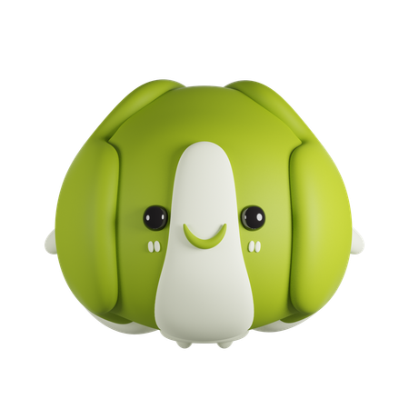 Cabbage  3D Icon