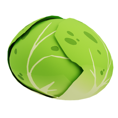 Cabbage  3D Icon