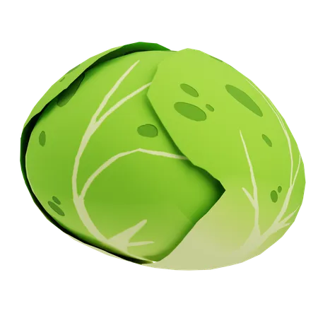 Cabbage  3D Icon