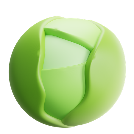 Cabbage  3D Icon