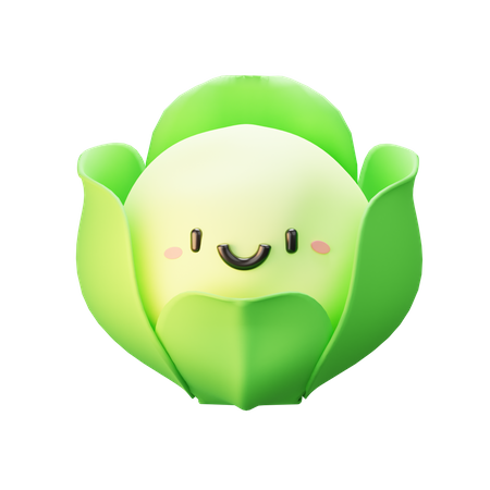 Cabbage  3D Icon