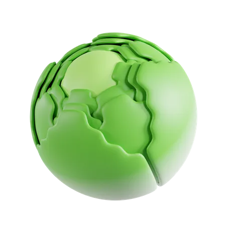 Cabbage  3D Icon