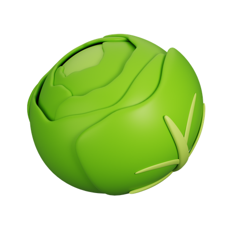 Cabbage  3D Icon