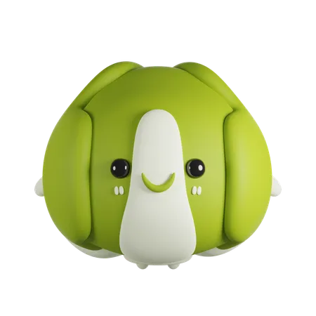 Cabbage  3D Icon