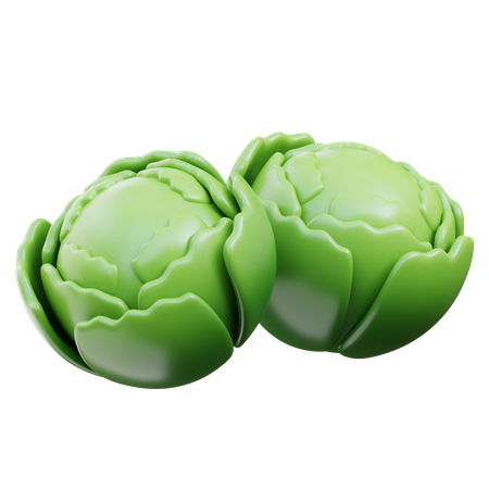Cabbage  3D Icon