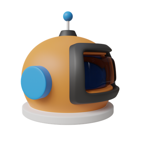 Cabeça de astronauta  3D Icon