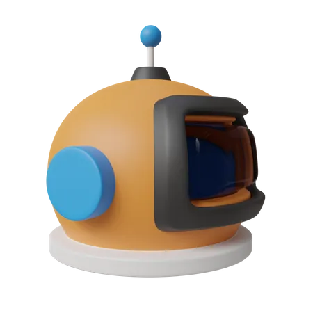 Cabeça de astronauta  3D Icon