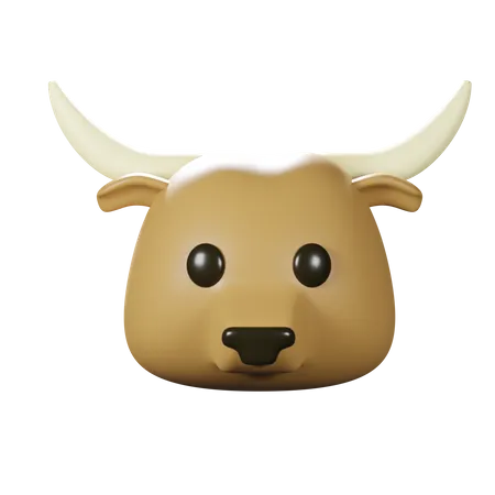 Cabeça de búfalo  3D Icon