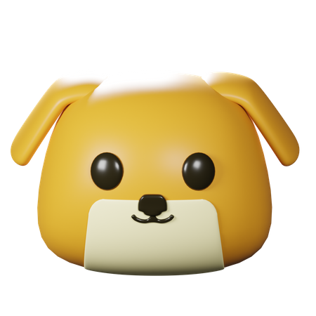 Cabeça de cachorro  3D Icon
