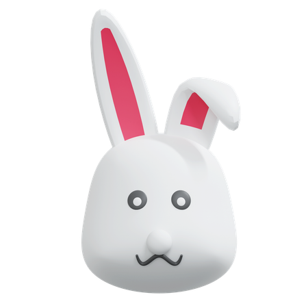 Cabeça de coelho  3D Icon