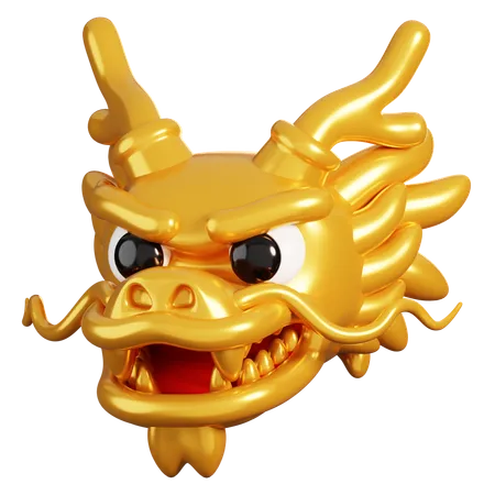 Cabeça de dragão chinês  3D Icon