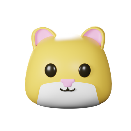 Cabeça de gato  3D Icon