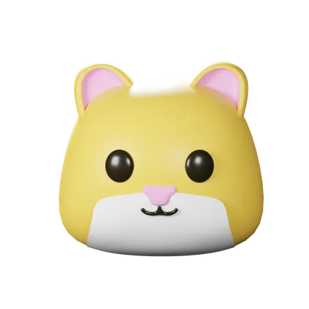 Cabeça de gato  3D Icon